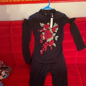 BLACK SEE THRU ONE PIECE